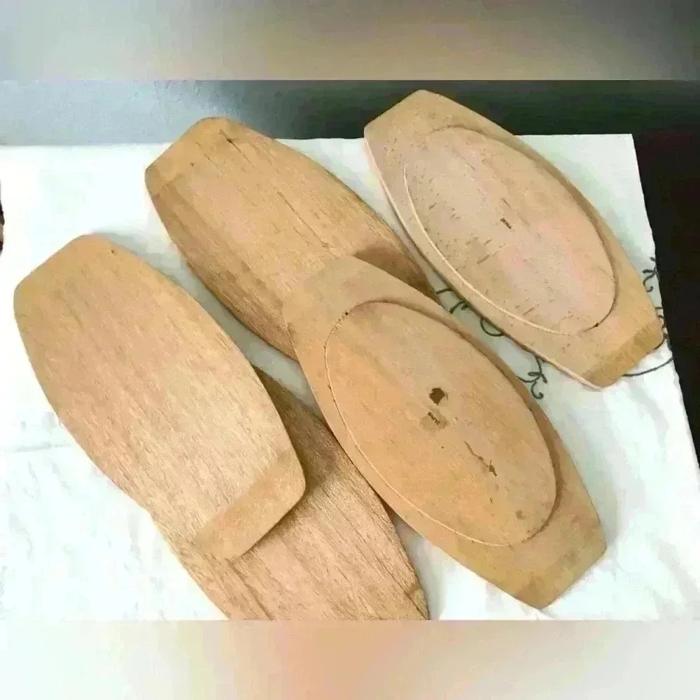 VTG lot steak aluminum plates and wooden bases Made in Japan - Picture 8 of 14